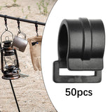 Maxbell 50Pcs Tent Pole Clips Sturdy Tents Hanging Clip for Securing Car Roof Marine 25mm