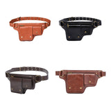 Maxbell Women Waist Bag Hiking Casual Purse Versatile Vintage Design Stylish Hip Bag Brown