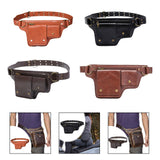 Maxbell Women Waist Bag Hiking Casual Purse Versatile Vintage Design Stylish Hip Bag Brown