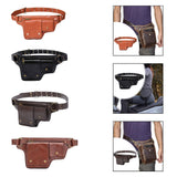 Maxbell Women Waist Bag Hiking Casual Purse Versatile Vintage Design Stylish Hip Bag Brown