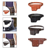 Maxbell Women Waist Bag Hiking Casual Purse Versatile Vintage Design Stylish Hip Bag Brown
