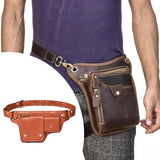 Maxbell Women Waist Bag Hiking Casual Purse Versatile Vintage Design Stylish Hip Bag Brown