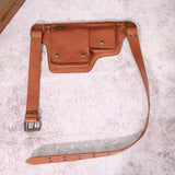 Maxbell Women Waist Bag Hiking Casual Purse Versatile Vintage Design Stylish Hip Bag Brown