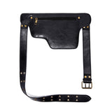 Maxbell Women Waist Bag Hiking Casual Purse Versatile Vintage Design Stylish Hip Bag Black