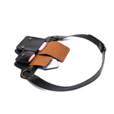 Maxbell Women Waist Bag Hiking Casual Purse Versatile Vintage Design Stylish Hip Bag Black
