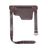 Maxbell Women Waist Bag Hiking Casual Purse Versatile Vintage Design Stylish Hip Bag Dark Brown