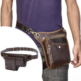 Maxbell Women Waist Bag Hiking Casual Purse Versatile Vintage Design Stylish Hip Bag Dark Brown