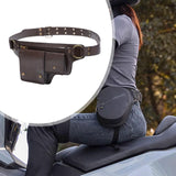 Maxbell Women Waist Bag Hiking Casual Purse Versatile Vintage Design Stylish Hip Bag Dark Brown