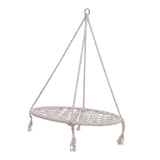 Maxbell Cotton Rope Swing for Child Rustic for Living Room Photography Props Bedroom White