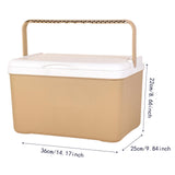 Maxbell Insulated Cooler Box Durability Portable Ice Chest for BBQ Picnic Commercial 12L