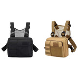 Maxbell Men Women Chest Rig Bag Holder Front Pack Pouch for Running Exercise Fishing Khaki