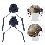 Maxbell Helmet Rail Adapter Hearing Protection for Hunting Outdoor Activities Adults Black