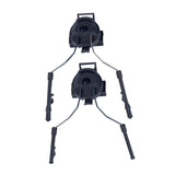 Maxbell Helmet Rail Adapter Hearing Protection for Hunting Outdoor Activities Adults Black