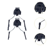 Maxbell Helmet Rail Adapter Hearing Protection for Hunting Outdoor Activities Adults Black