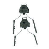 Maxbell Helmet Rail Adapter Hearing Protection for Hunting Outdoor Activities Adults Green