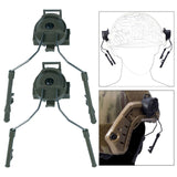 Maxbell Helmet Rail Adapter Hearing Protection for Hunting Outdoor Activities Adults Green