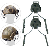 Maxbell Helmet Rail Adapter Hearing Protection for Hunting Outdoor Activities Adults Green