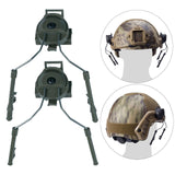 Maxbell Helmet Rail Adapter Hearing Protection for Hunting Outdoor Activities Adults Green