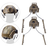 Maxbell Helmet Rail Adapter Hearing Protection for Hunting Outdoor Activities Adults Brown