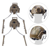 Maxbell Helmet Rail Adapter Hearing Protection for Hunting Outdoor Activities Adults Brown