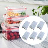 Maxbell 6 Pieces Ice Cooler Blocks Portable Ice Brick Packs for Family Picnic Hiking White