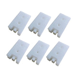 Maxbell 6 Pieces Ice Cooler Blocks Portable Ice Brick Packs for Family Picnic Hiking White