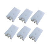 Maxbell 6 Pieces Ice Cooler Blocks Portable Ice Brick Packs for Family Picnic Hiking White