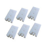 Maxbell 6 Pieces Ice Cooler Blocks Portable Ice Brick Packs for Family Picnic Hiking White