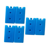 Maxbell 6 Pieces Ice Cooler Blocks Portable Ice Brick Packs for Family Picnic Hiking Blue