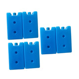 Maxbell 6 Pieces Ice Cooler Blocks Portable Ice Brick Packs for Family Picnic Hiking Blue