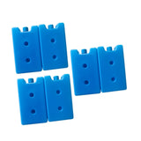 Maxbell 6 Pieces Ice Cooler Blocks Portable Ice Brick Packs for Family Picnic Hiking Blue