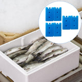Maxbell 6 Pieces Ice Cooler Blocks Portable Ice Brick Packs for Family Picnic Hiking Blue