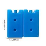Maxbell 6 Pieces Ice Cooler Blocks Portable Ice Brick Packs for Family Picnic Hiking Blue