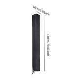 Maxbell Clothes Dry Rack Cover Garden Weather Resistant Laundry Dry Rack Cover Black 180 cm