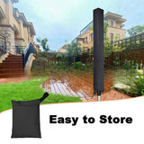 Maxbell Clothes Dry Rack Cover Garden Weather Resistant Laundry Dry Rack Cover Black 165 cm