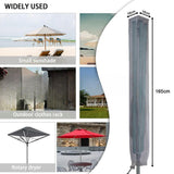 Maxbell Clothes Dry Rack Cover Garden Weather Resistant Laundry Dry Rack Cover Black 165 cm