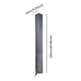 Maxbell Clothes Dry Rack Cover Garden Weather Resistant Laundry Dry Rack Cover Gray 165 cm