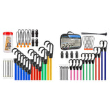 Maxbell Bungee Cords Versatile Sturdy Bungee Straps with Hooks for Bike Camping Cart 38pcs