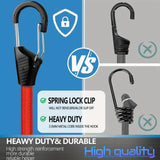 Maxbell Bungee Cords Versatile Sturdy Bungee Straps with Hooks for Bike Camping Cart 38pcs