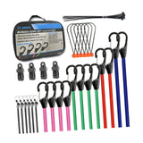 Maxbell Bungee Cords Versatile Sturdy Bungee Straps with Hooks for Bike Camping Cart 38pcs