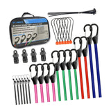 Maxbell Bungee Cords Versatile Sturdy Bungee Straps with Hooks for Bike Camping Cart 38pcs