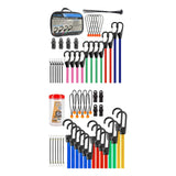 Maxbell Bungee Cords Versatile Sturdy Bungee Straps with Hooks for Bike Camping Cart 38pcs