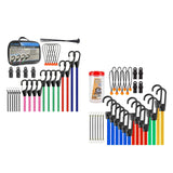 Maxbell Bungee Cords Versatile Sturdy Bungee Straps with Hooks for Bike Camping Cart 38pcs