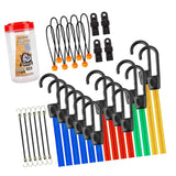 Maxbell Bungee Cords Versatile Sturdy Bungee Straps with Hooks for Bike Camping Cart 32pcs