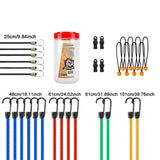 Maxbell Bungee Cords Versatile Sturdy Bungee Straps with Hooks for Bike Camping Cart 32pcs