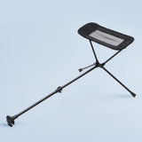 Maxbell Folding Camping Chair Foot Rest Accessory Aluminum Alloy Retractable 45-74cm Black