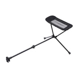 Maxbell Folding Camping Chair Foot Rest Accessory Aluminum Alloy Retractable 45-74cm Black