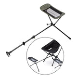 Maxbell Folding Camping Chair Foot Rest Accessory Aluminum Alloy Retractable 45-74cm Green
