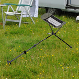 Maxbell Folding Camping Chair Foot Rest Accessory Aluminum Alloy Retractable 45-74cm Green