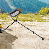 Maxbell Folding Camping Chair Foot Rest Accessory Aluminum Alloy Retractable 45-74cm Green